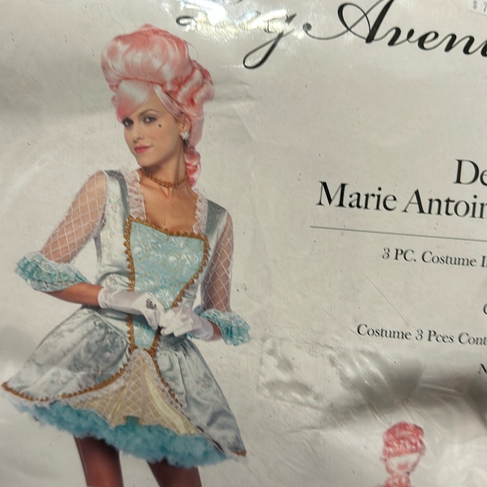 Deluxe Marie Antoinette sexy costume. Size Large